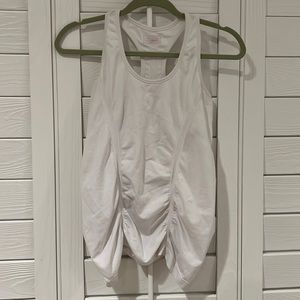 athleta white racerback tank
